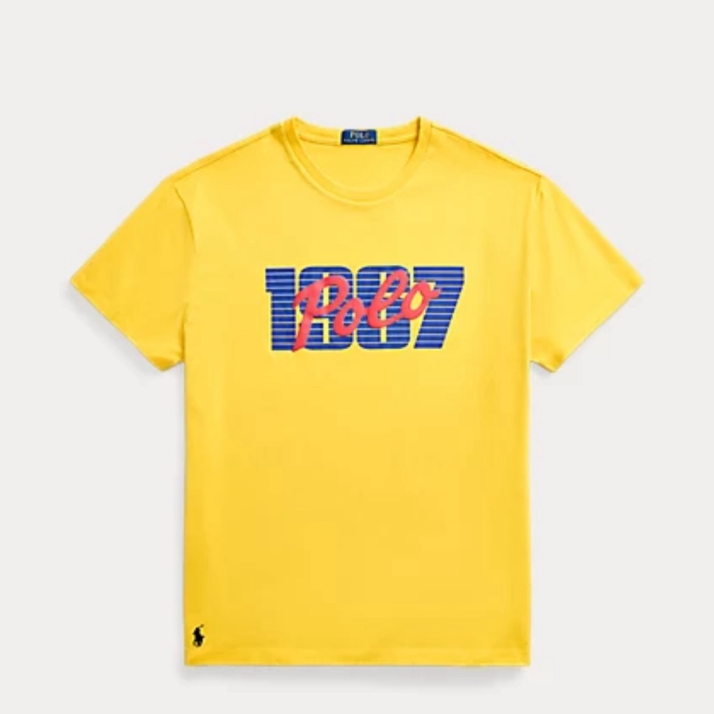 NWT Polo Ralph Lauren Mens Classic Fit Logo Jersey T-Shirt. “Canary Yellow”, 2XL